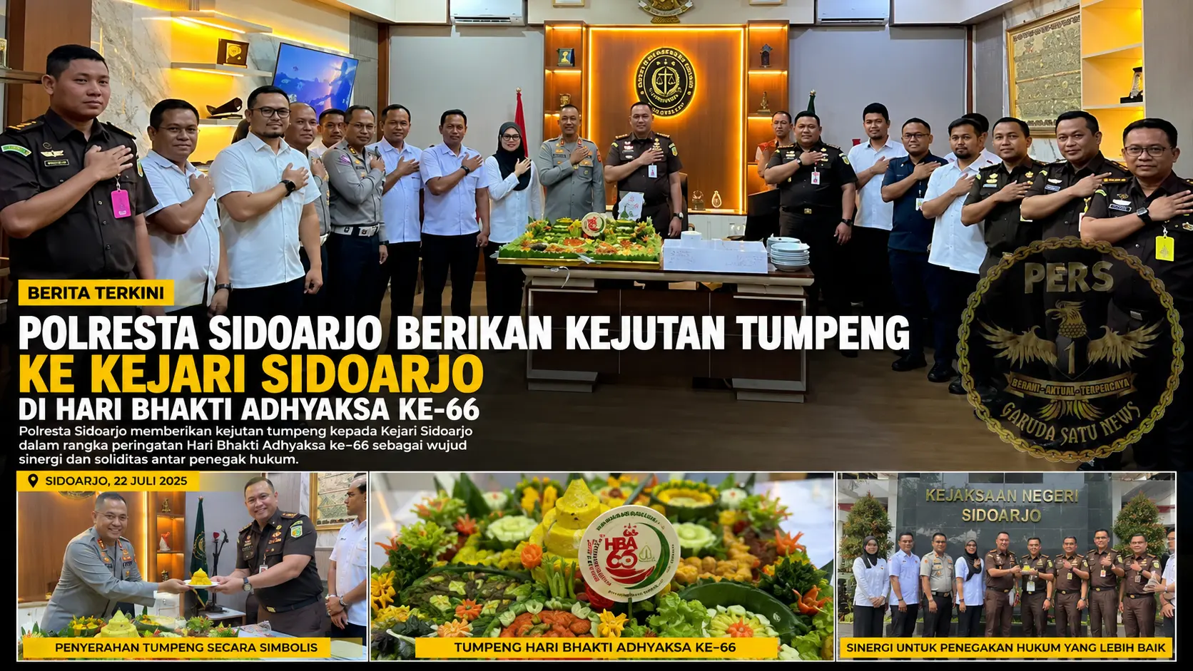 Polresta Sidoarjo Perkuat Sinergi dengan Kejari