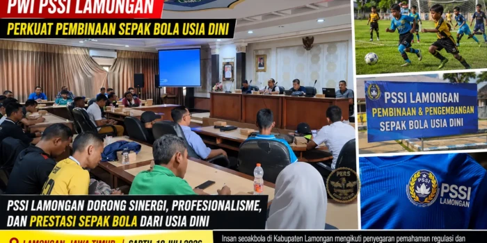 PSSI Lamongan Perkuat Pembinaan Sepak Bola Usia Dini PSSI Lamongan Perkuat Pembinaan Sepak Bola Usia Dini