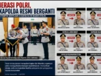 Regenerasi Polri, Enam Kapolda Resmi Berganti