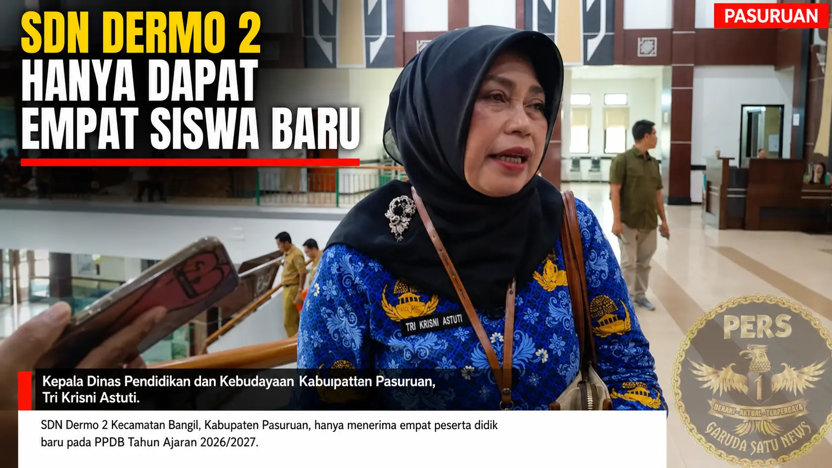 SDN Dermo 2 Hanya Dapat Empat Siswa BarUu