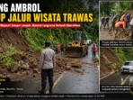 Tebing Ambrol Tutup Jalur Wisata Trawas