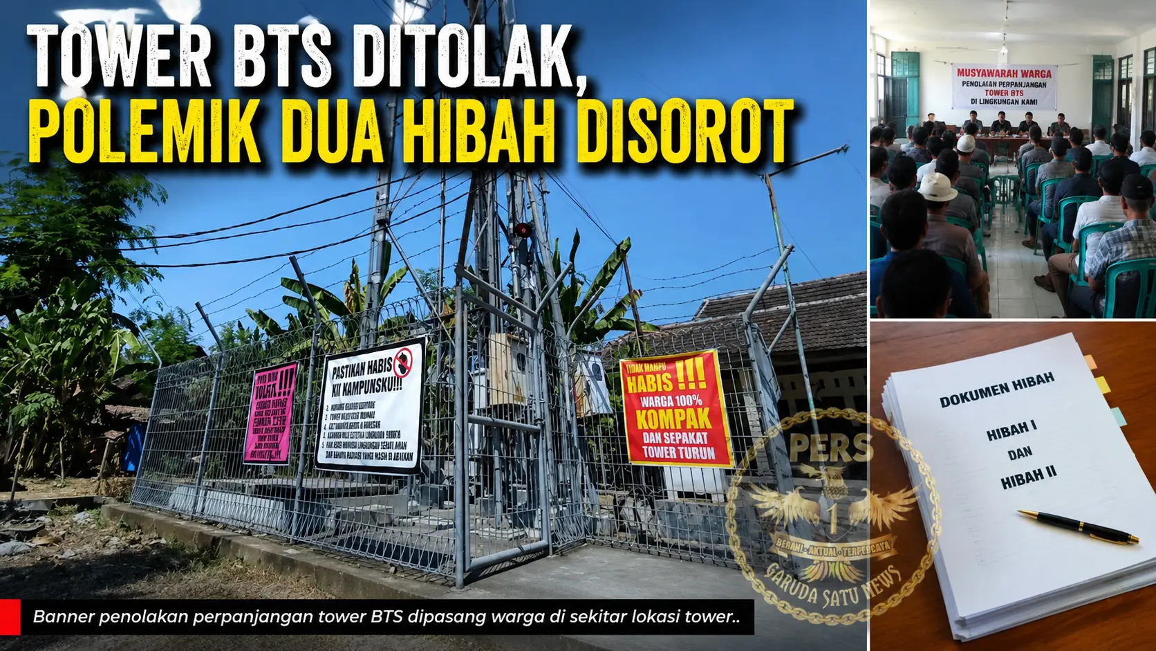 Tower BTS Ditolak, Polemik Dua Hibah Disorot