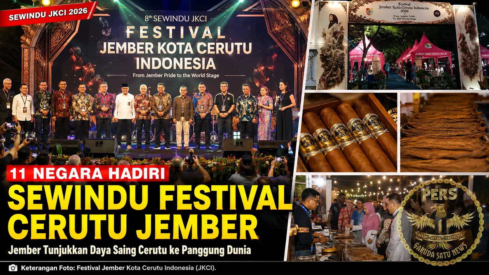 11 Negara Hadiri Sewindu Festival Cerutu Jember