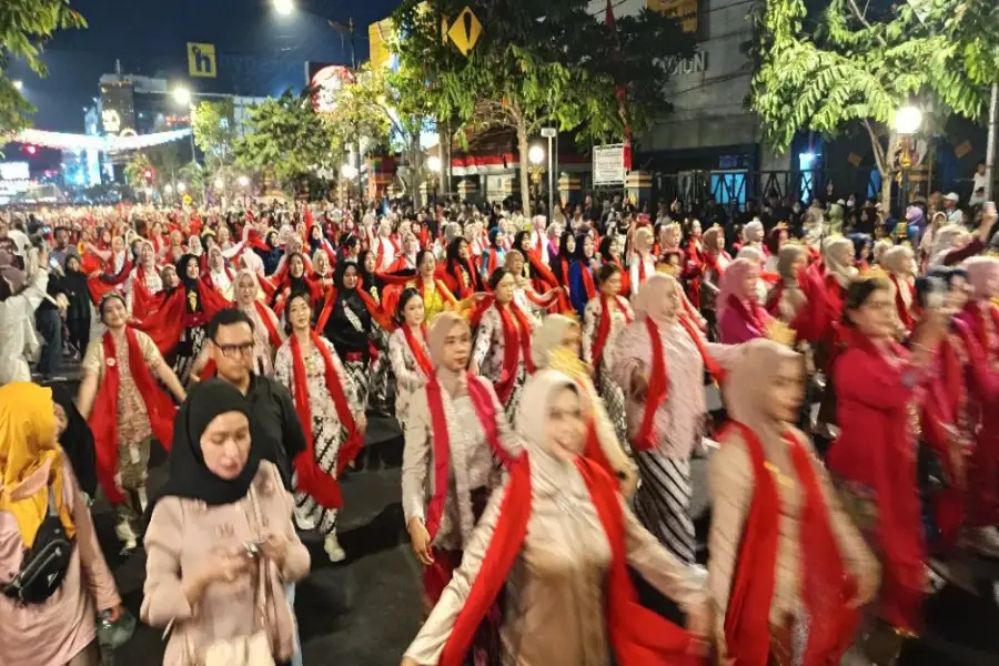 5.000 Warga Madiun Menari, Budaya Hidupkan Pusat Kota