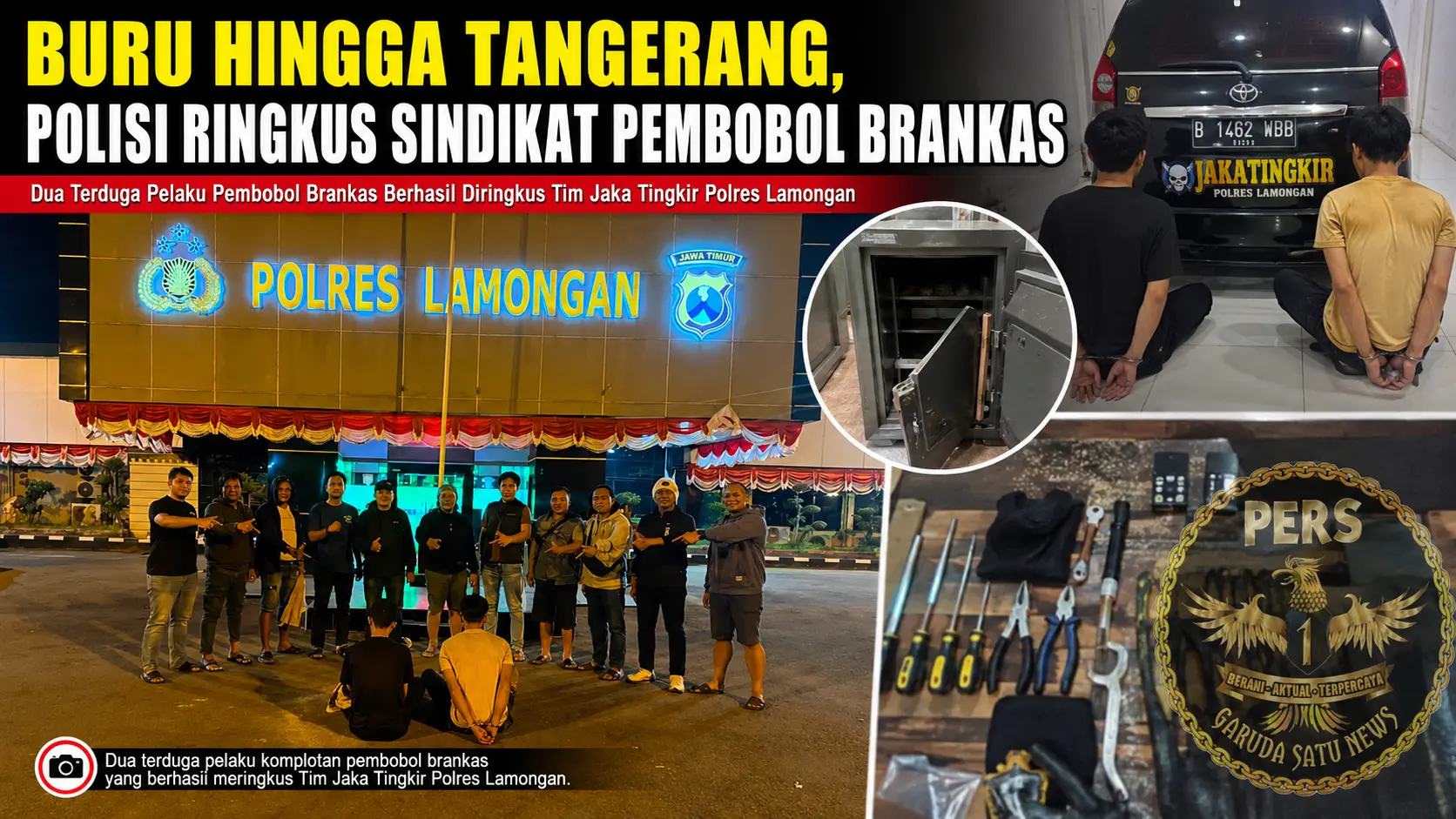 Buru hingga Tangerang, Polisi Ringkus Sindikat Pembobol Brankas