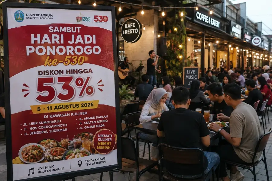 Diskon 53 Persen Semarakkan Hari Jadi Ponorogo