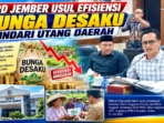 DPRD Jember Usul Efisiensi Bunga Desaku Hindari Utang Daerah