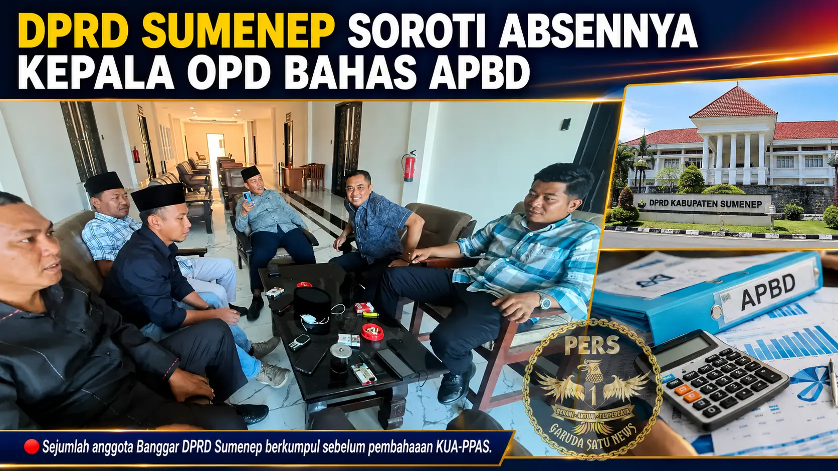 DPRD Sumenep Soroti Absennya Kepala OPD Bahas APBD