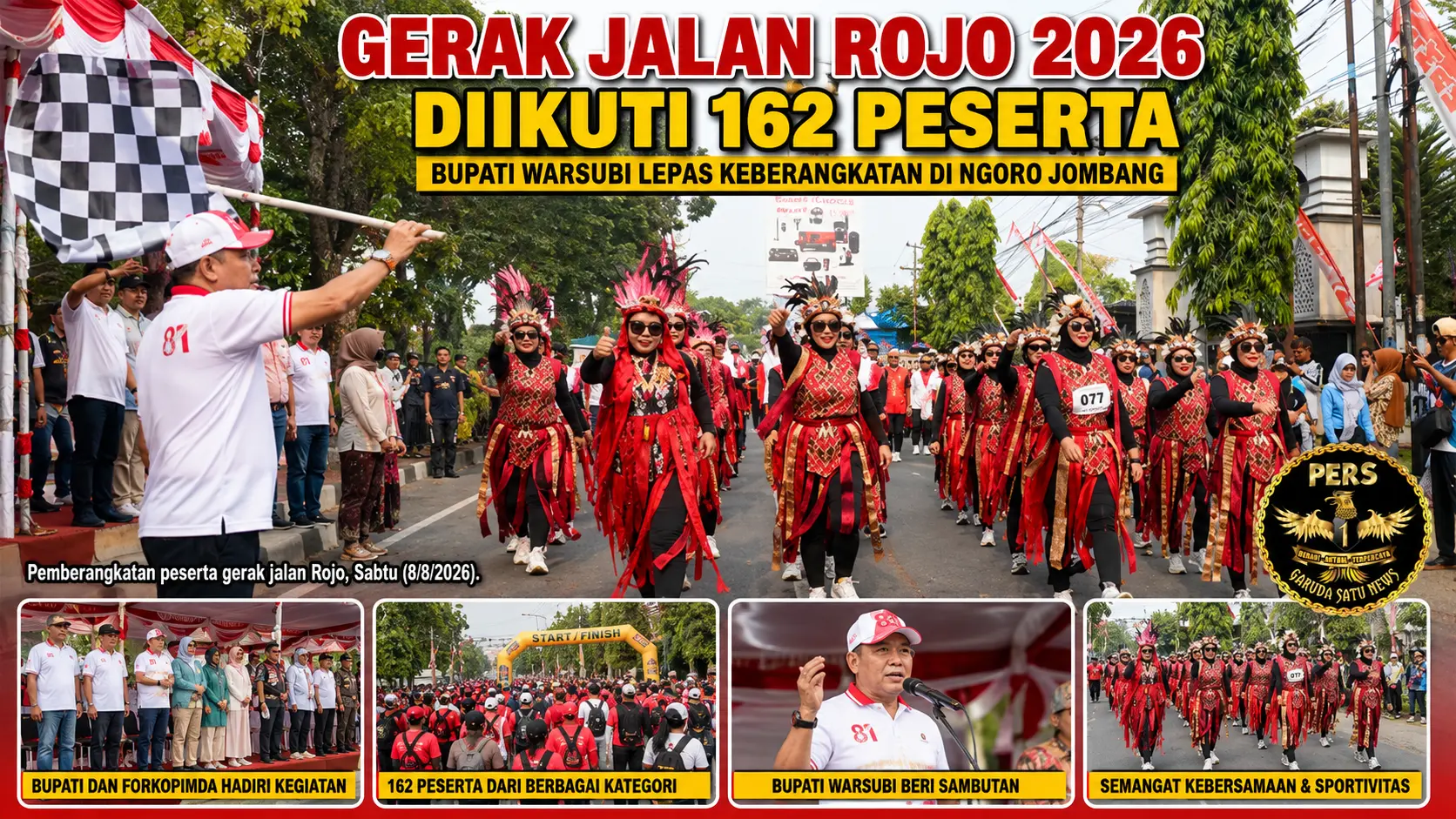 Gerak Jalan ROJO 2026 Diikuti 162 Peserta