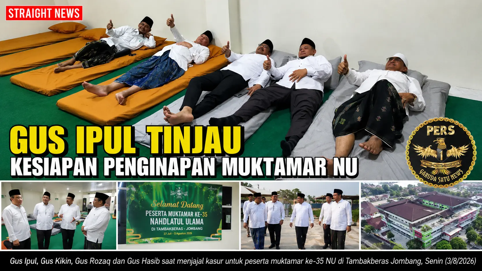 Gus Ipul Tinjau Kesiapan Penginapan Muktamar NU