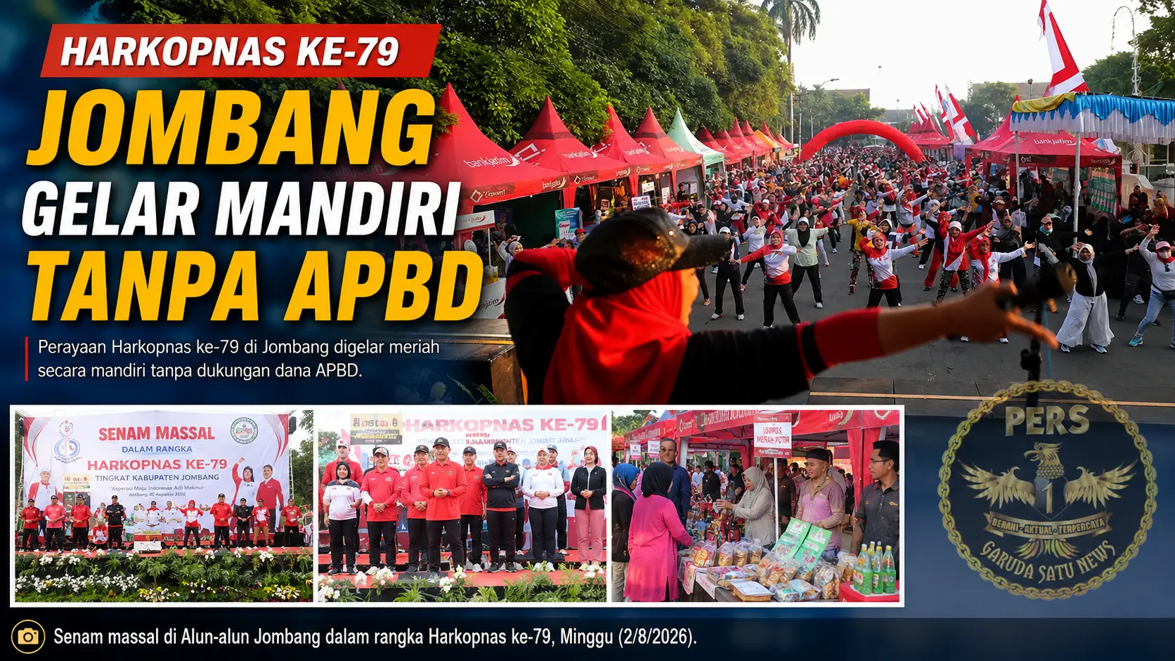 Harkopnas Jombang Digelar Mandiri Tanpa APBD