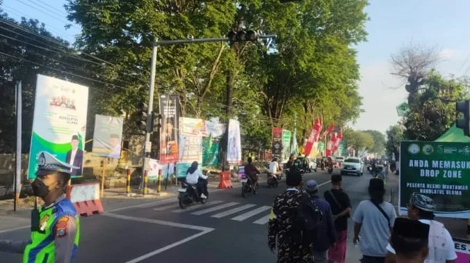 Jalur Muktamar NU Jombang Disterilkan Jelang Kedatangan Prabowo