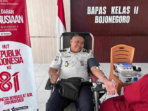 Lapas dan Bapas Bojonegoro Donorkan Darah