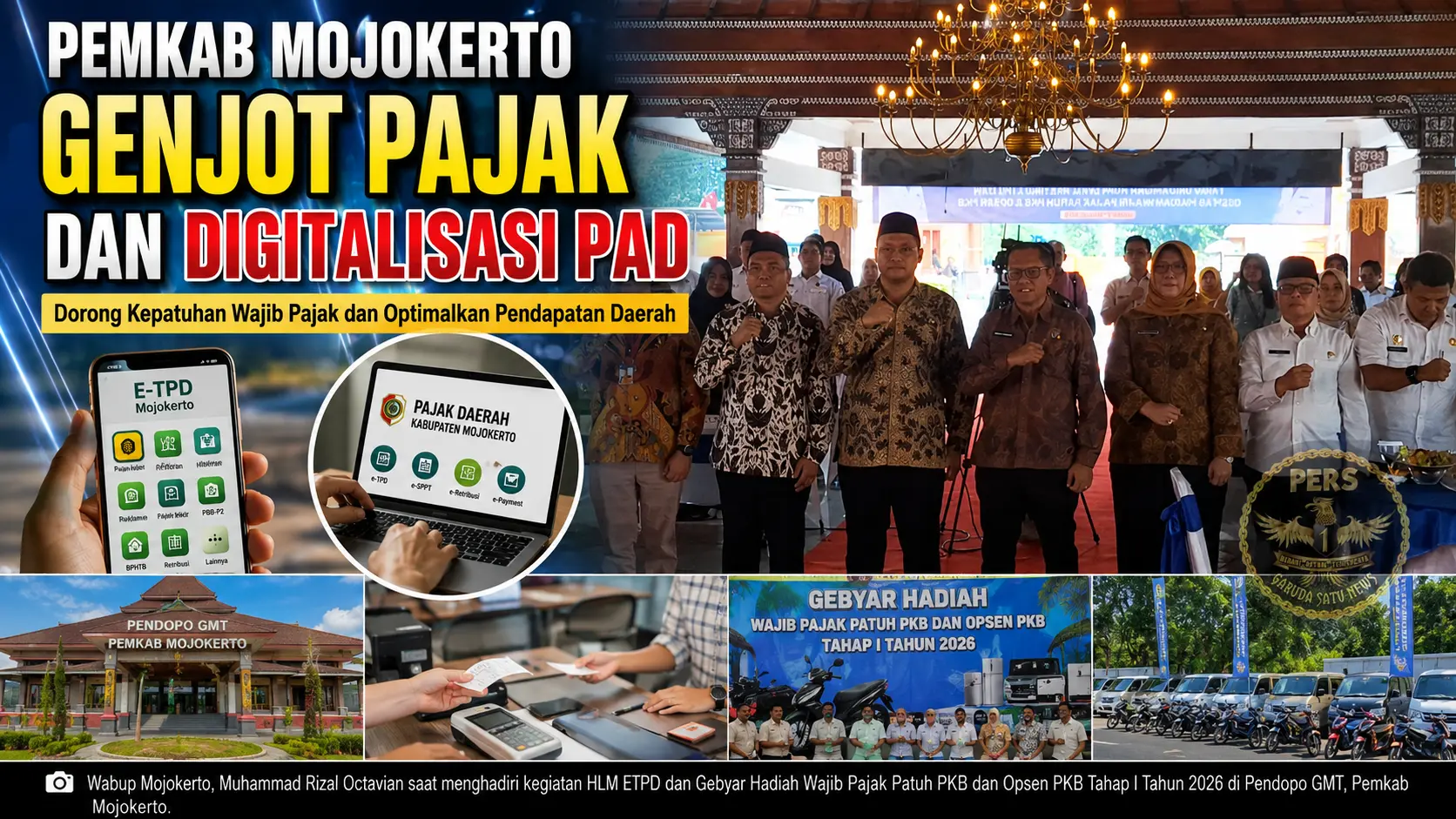 Pemkab Mojokerto Genjot Pajak dan Digitalisasi PAD