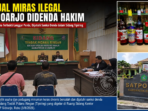 Penjual Miras Ilegal di Sidoarjo Didenda Hakim