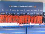 Polresta Malang Kota Ungkap 45 Kasus, 54 Tersangka