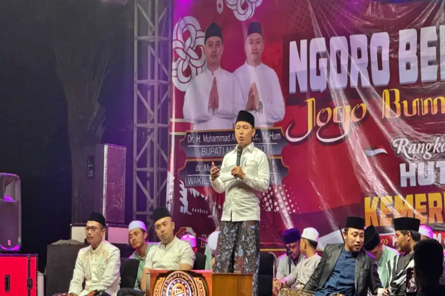 Ribuan Warga Padati Ngoro Bersholawat