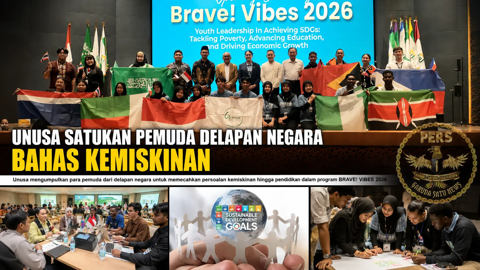 Unusa Satukan Pemuda Delapan Negara Bahas Kemiskinan