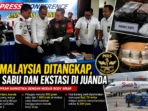 WN Malaysia Ditangkap, Bawa Sabu dan Ekstasi di Juanda