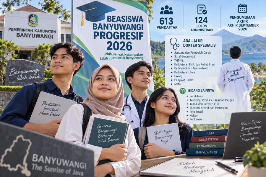 613 Peserta Ikuti Seleksi Beasiswa Banyuwangi 2026