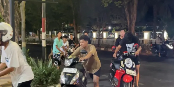 Balap Liar Tuban Dibubarkan, 45 Motor Diamankan