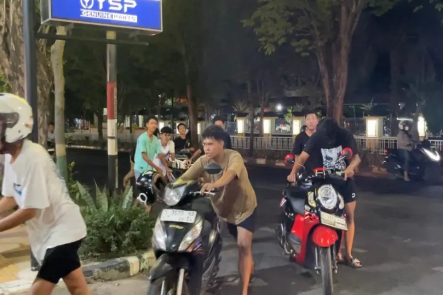 Balap Liar Tuban Dibubarkan, 45 Motor Diamankan