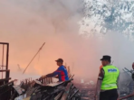 Gudang Rosok di Karas Magetan Terbakar, Kerugian Rp100 Juta