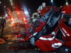 Hiace Tabrak Truk di Tol Jombang, Empat Tewas