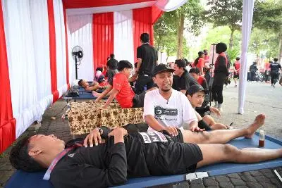 Terapis Disabilitas Netra Terlibat di Soekarno Run Banyuwangi