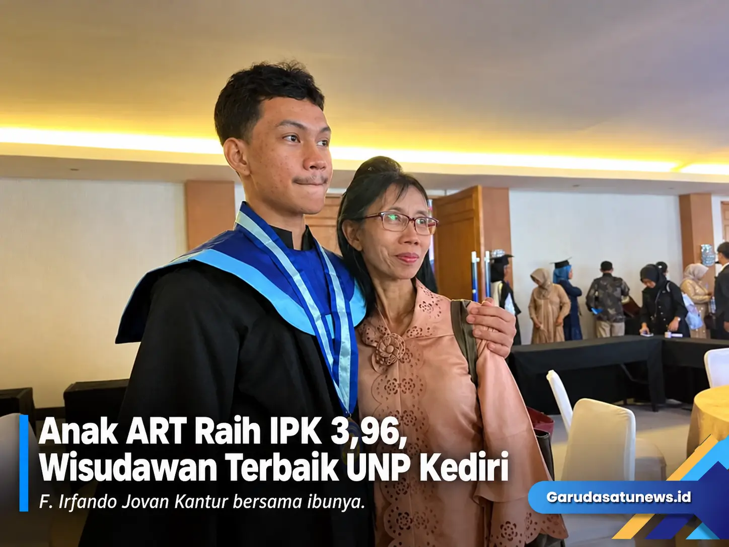 Anak ART Raih IPK 3,96, Wisudawan Terbaik UNP Kediri