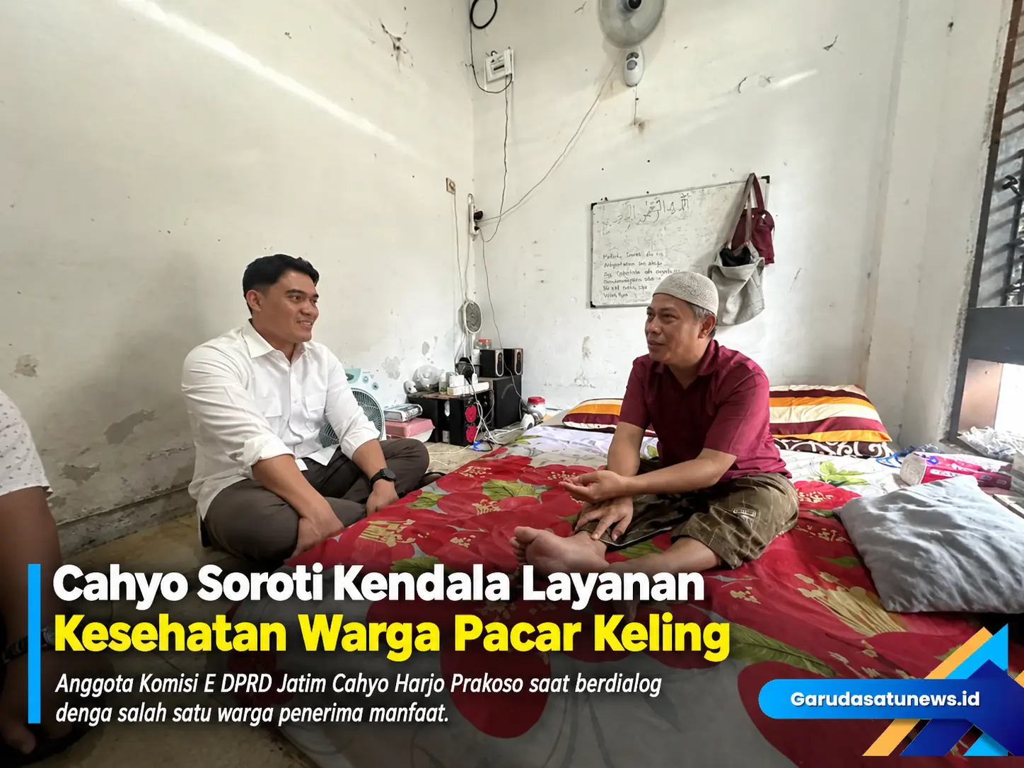 Cahyo Soroti Kendala Layanan Kesehatan Warga Pacar Keling