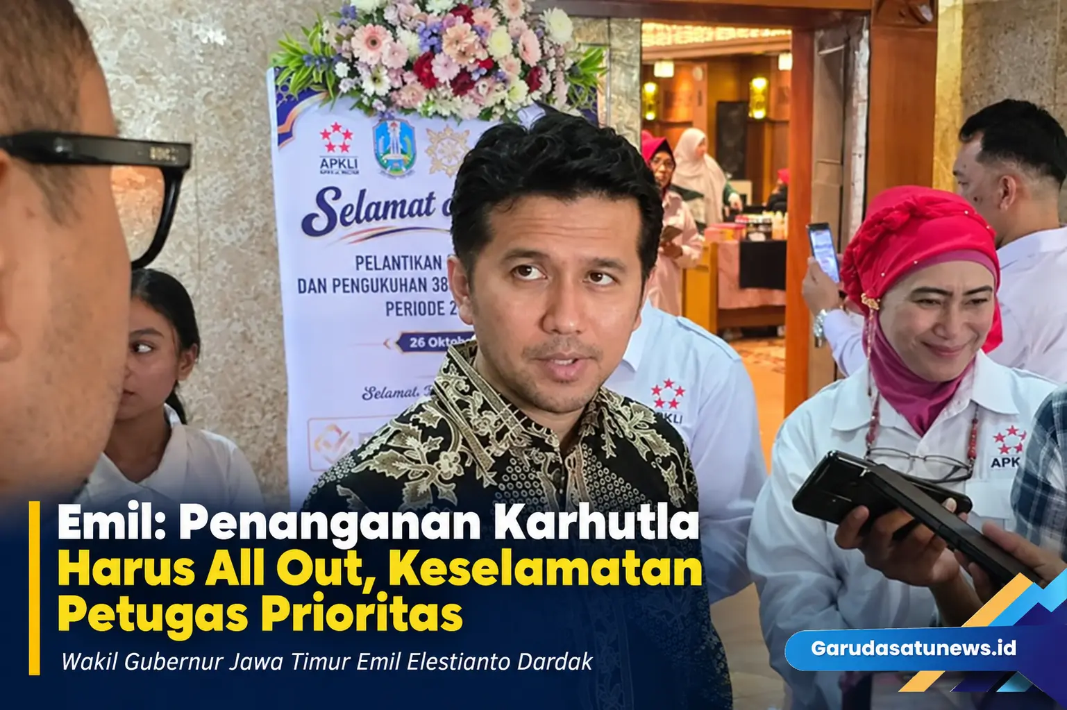 Emil Dardak Sampaikan Prioritas Keselamatan Petugas