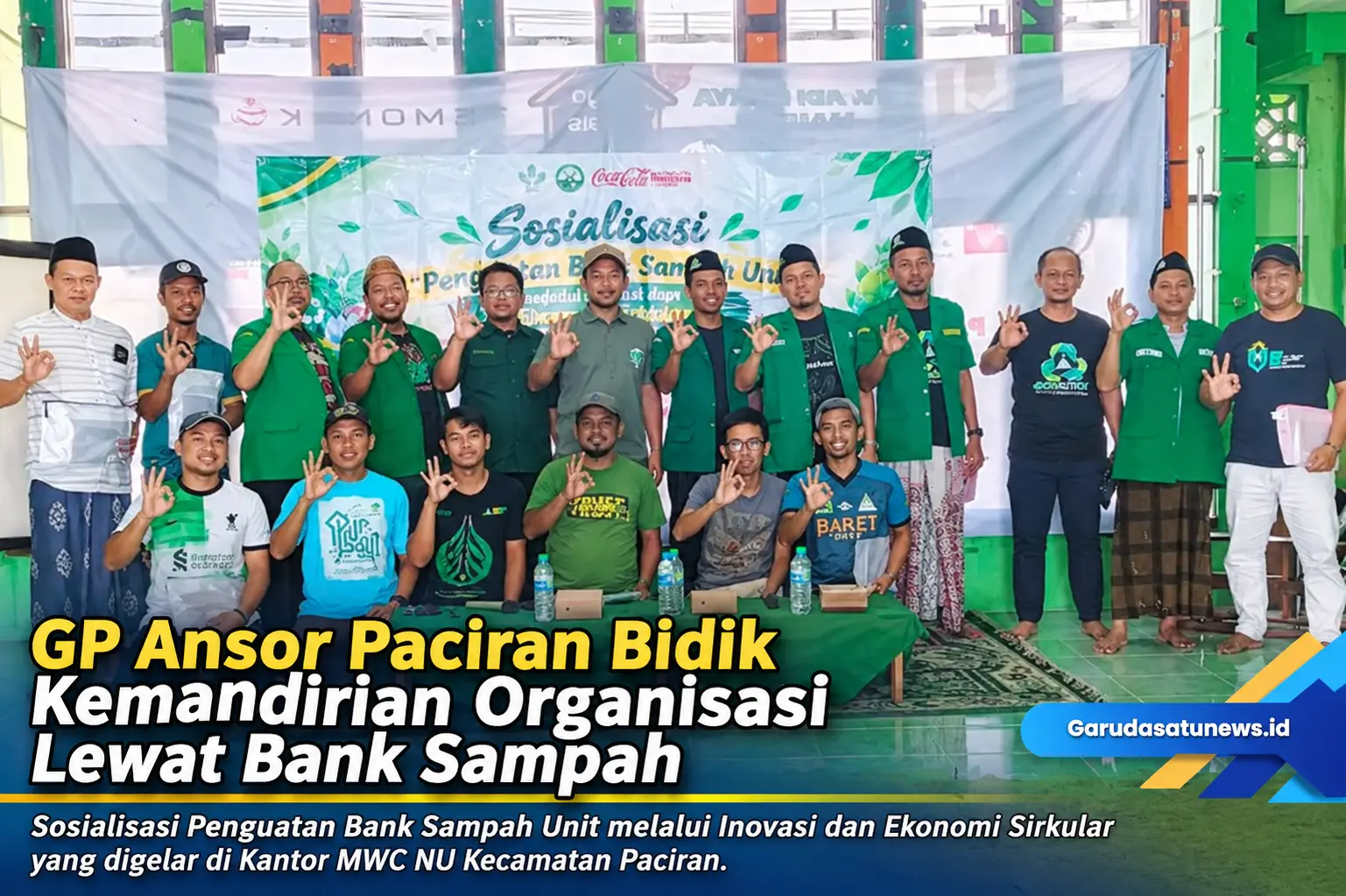 GP Ansor Paciran Bidik Kemandirian Organisasi Lewat Bank Sampah