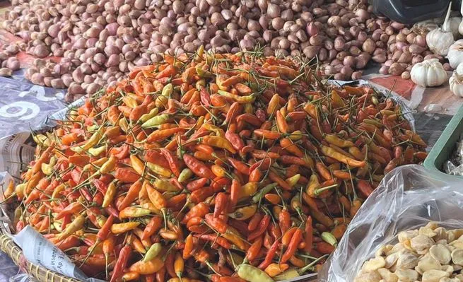 Harga Cabai Merah Surabaya Tembus Rp56.950 per Kilogram