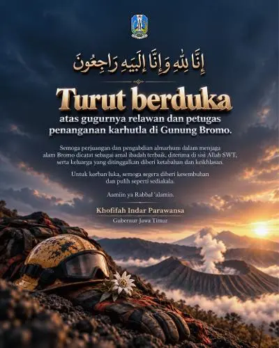 Karhutla Bromo Tewaskan Empat Orang, Khofifah Sampaikan Duka