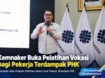Kemnaker Buka Pelatihan Vokasi bagi Pekerja Terdampaak PHK