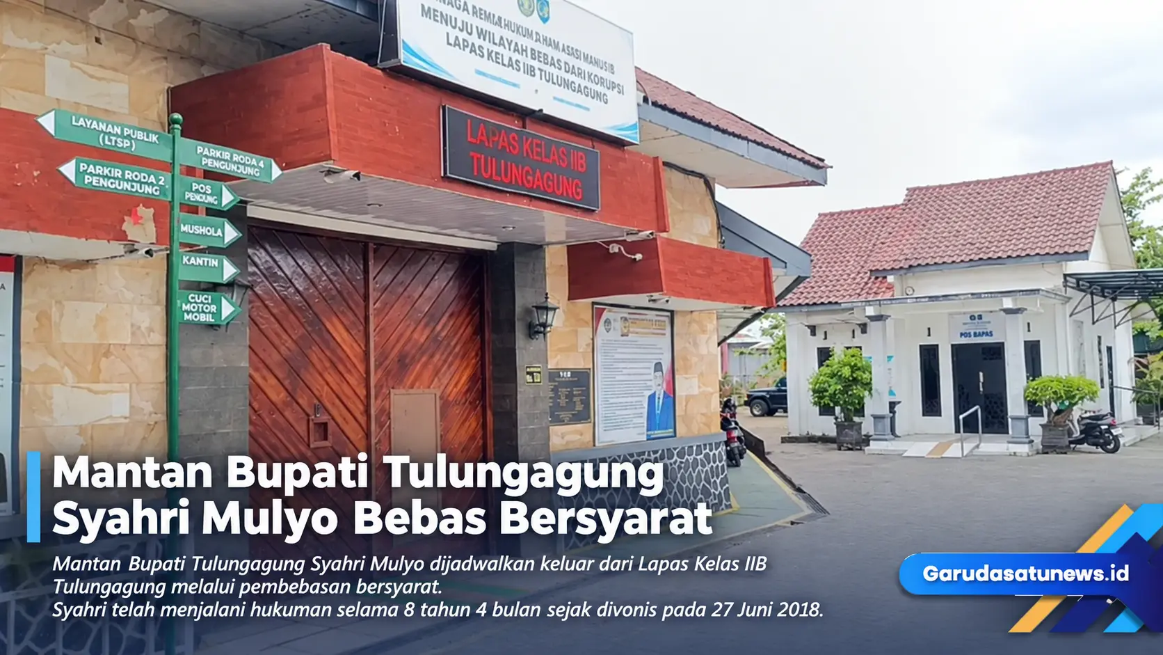 Mantan Bupati Tulungagung Syahri Mulyo Bebas Bersyaraat