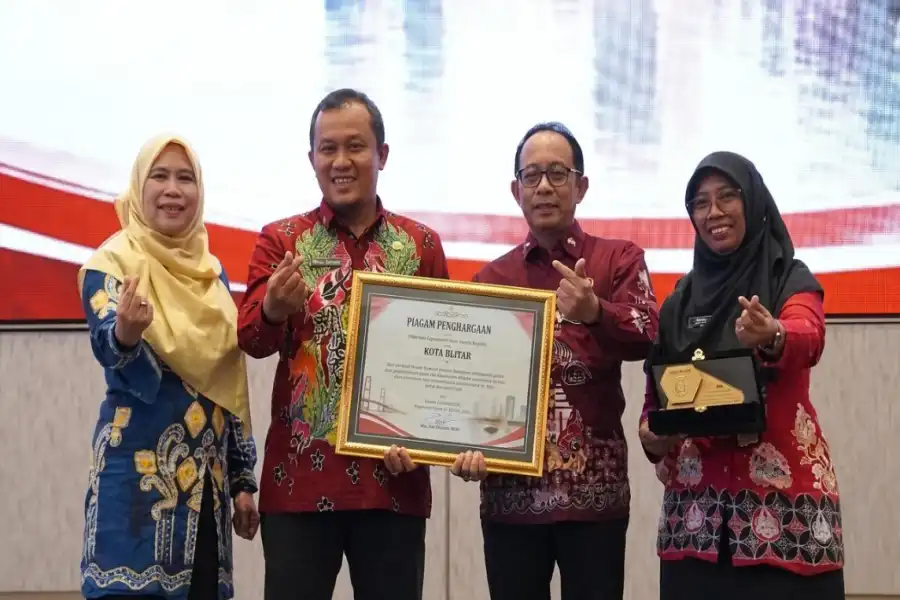 Pemkot Blitar Raih Peringkat Pertama JKN se-Jawa Timur