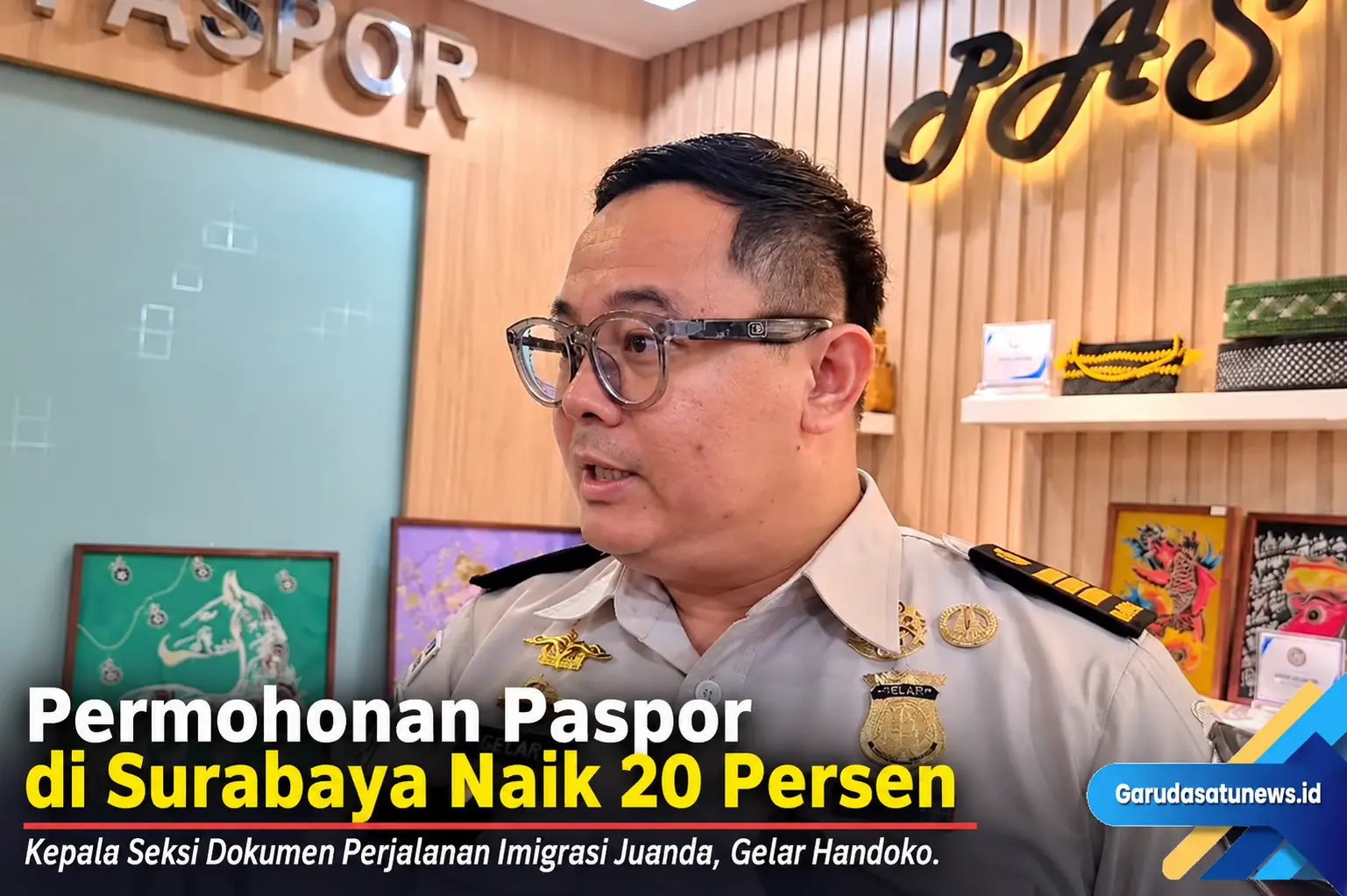 Permohonan Paspor di Surabaya Naik 20 Persen
