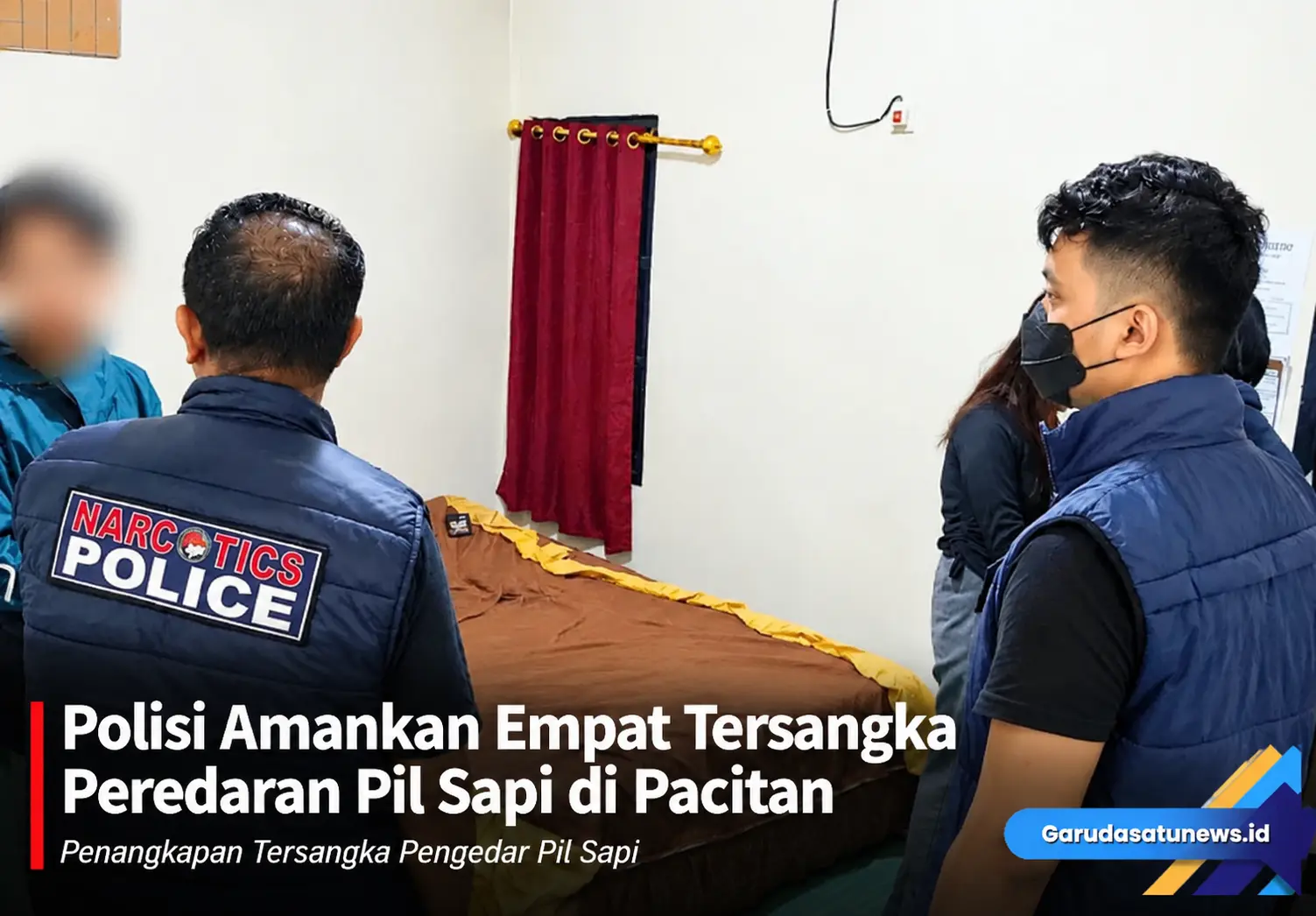 Polisi Amankan Empat Tersangka Peredaran Pil Sapi di Pacitan