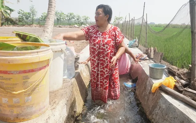 Pompa Irigasi Diduga Bikin Puluhan Sumur Warga Guwo Mengering