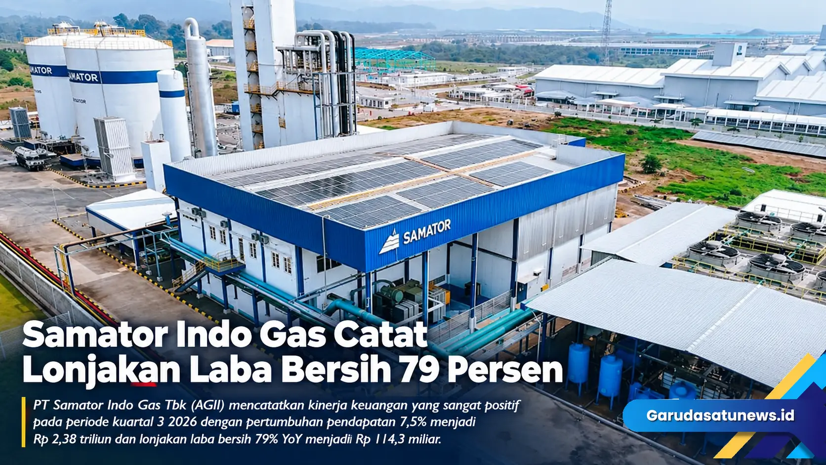 Samator Indo Gas Catat Lonjakan Laba Bersih 79 Persen